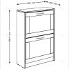 Тумба СИРИУС с двумя откидными полками для обуви, цвет Дуб Венге 2.02.10.430.5 - 3