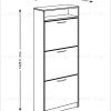 Тумба ОРИОН с тремя полками для обуви, цвет Дуб Венге 2.01.10.160.5 - 3