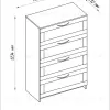 Комод СИРИУС с четырьмя ящиками, цвет Дуб Сонома 2.02.02.060.3 - 3