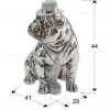 Фигурка среднего размера Bulldog Hat хром 099192 - 2