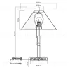 Настольная лампа “Метлик” P3021TA - 4