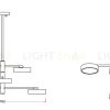 Светильник на штанге ZORTES LUNAR ZRS.01243.06 Мощность-60Вт Тип лампы: Встроенный  Встроенный LED ZRS.01243.06 - 12