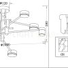 Люстра ZORTES LUNAR ZRS.1805.08 Мощность-80Вт Тип лампы: Встроенный  Встроенный LED ZRS.1805.08 - 9