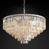 Подвесной дизайнерский светильник  1920s Odeon Clear Glass Fringe 7-Tier Chandelier by Restoration Hardware LSR5741 - 1