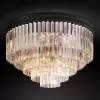 Подвесной дизайнерский светильник  1920s Odeon Clear Glass Fringe 5-Tier Flushmount by Restoration Hardware LSR5740 - 1