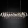 Подвесной дизайнерский светильник  19th C. Rococo Iron & Clear Crystal Rectangular Chandelier 74