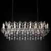 Подвесной дизайнерский светильник  19th C. Rococo Iron & Clear Crystal Rectangular Chandelier 51