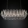 Подвесной дизайнерский светильник  19th C. Rococo Iron & Clear Crystal Rectangular Chandelier 63