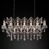 Подвесной дизайнерский светильник  19th C. Rococo Iron & Clear Crystal Rectangular Chandelier 39