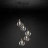 Подвесной дизайнерский светильник  20th C. Factory Filament Clear Glass Caf? Round Pendant by Restoration Hardware LSR5796 - 1