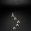 Подвесной дизайнерский светильник  20th C. Factory Filament Smoke Glass Cloche Round  Pendant by Restoration Hardware LSR5825 - 1