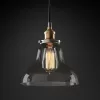 Подвесной дизайнерский светильник  20th C. Factory Filament Smoke Glass Boulangerie Pendant by Restoration Hardware LSR5817 - 1