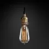 Подвесной дизайнерский светильник  20th C. Factory Filament Bare Bulb Single Pendant by Restoration Hardware LSR5787 - 1