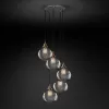 Подвесной дизайнерский светильник  20th C. Factory Filament Smoke Glass Caf? Round   Pendant by Restoration Hardware LSR5822 - 1