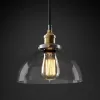 Подвесной дизайнерский светильник  20th C. Factory Filament Smoke Glass Dome Pendant by Restoration Hardware LSR5826 - 1