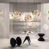 Подвесной дизайнерский светильник  Curve Ball by Tom Dixon (серебряный) LSR6185 - 5