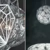 Подвесной дизайнерский светильник  Etch Web by Tom Dixon (золотой) LSR6240 - 7