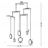 Подвесной дизайнерский светильник  Focus by YUJI OKITSU (система из плафонов) LSR6326 - 5