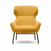 Belina Кресло из горчичной ткани букле и стали с черной отделкой 178034 - 2