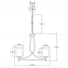 Люстра подвесная Moderli V2521-3P Maximilian 3*E27*60W УТ000021532 - 1