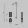 Люстра на штанге Maytoni MOD302PL-10GR MOD302PL-10GR - 6