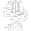 Люстра на штанге Maytoni MOD321PL-05G1 MOD321PL-05G1 - 2