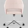 Стул офисный ROSS рогожка светло-розовый УТ000039439 - 4