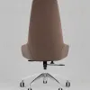 Кресло руководителя TopChairs Soulo светло-серый, коричневый УТ000039417 - 4