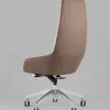 Кресло руководителя TopChairs Soulo светло-серый, коричневый УТ000039417 - 5