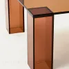 Журнальный столик из закаленного стекла Adularia коричневый, 140 x 60 205346 - 8