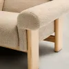 Кресло Cabana из бежевого шенилла с ножками в натуральной отделке 205467 - 8