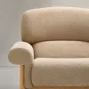 Кресло Cabana из бежевого шенилла с ножками в натуральной отделке 205467 - 6