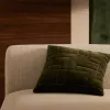 Чехол для подушки Prila из бархатного хлопка зеленого цвета с вышивкой 45 x 45 см 210778 - 2