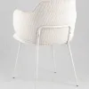 Стул обеденный Eira вельвет белый УТ000039949 - 6