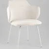 Стул обеденный Eira вельвет белый УТ000039949 - 2