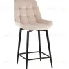Стул полубарный Флекс с поворотным механизмом велюр бежевый УТ000040027 - 1