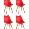 Стул FRANKFURT красный 4 шт. УТ000036616 - 1