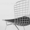 Стул обеденный Bertoia хромированный с черной подушкой 4 шт УТ000037501 - 6