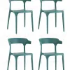 Стул Neo пластик темно-бирюзовый 4 шт. УТ000037293 - 1