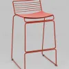 Стул полубарный Danny бордовый с подушкой УТ000038990 - 2