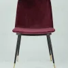 Стул Мелисса велюр бордовый 2 шт УТ000037474 - 4