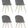 Стул Лион велюр серый 4 шт УТ000037451 - 1