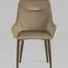 Стул Диана велюр бежевый 4 шт УТ000037399 - 3