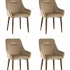 Стул Диана велюр бежевый 4 шт УТ000037399 - 1