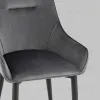 Стул Диана велюр серый 4 шт УТ000037413 - 7