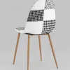 Стул Валенсия SN пэчворк черно-белый 2 шт УТ000037336 - 6
