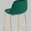 Стул барный Валенсия SN велюр зеленый золотые ножки 2 шт УТ000038301 - 6