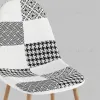 Стул Валенсия SN пэчворк черно-белый 4 шт УТ000037337 - 7