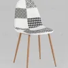 Стул Валенсия SN пэчворк черно-белый 4 шт УТ000037337 - 2
