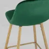 Стул барный Валенсия велюр зеленый ножки цвет дерево УТ000008860 - 7